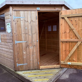 8x8 corner pent shed 4