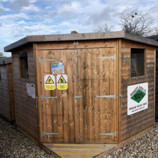 8x8 Corner Pent Shed External 1