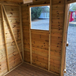 8x8 Corner Pent Shed Internal 2