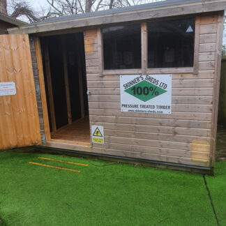 Apex workshop 8 x 10 door open