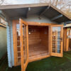 3M x 3M Untreated Interlocking Faversham Log Cabin (28mm walls) (Ex Display) - Image 3