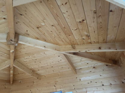3M x 3M Untreated Interlocking Hastings Log Cabin (28mm Walls) (Ex Display) - Image 4