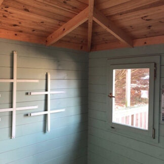 London 2.6Mx2.6M 28MM Logs Cabin Internal 2