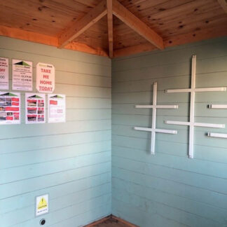 London 2.6Mx2.6M 28MM Logs Cabin Internal 4