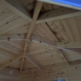 london cabin internal roof