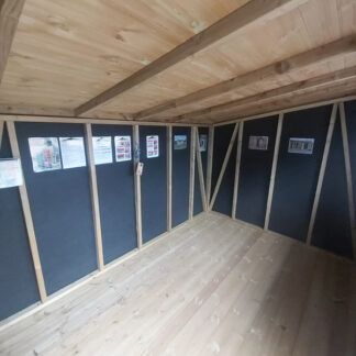 Pent workshop 12x8 inside pic