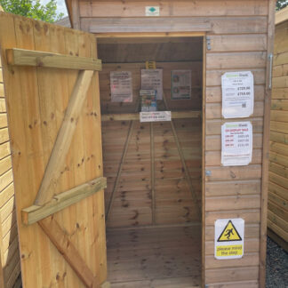 4x4 pent shed