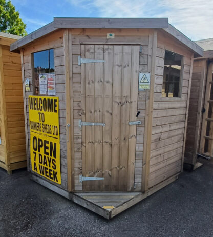 6ft x 6ft Corner Pent Shed (Ex Display)
