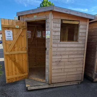 6x6 Corner Pent Shed External 2