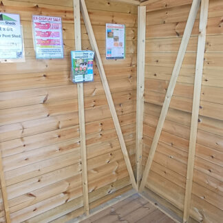 6x6 Corner Pent Shed Internal 2