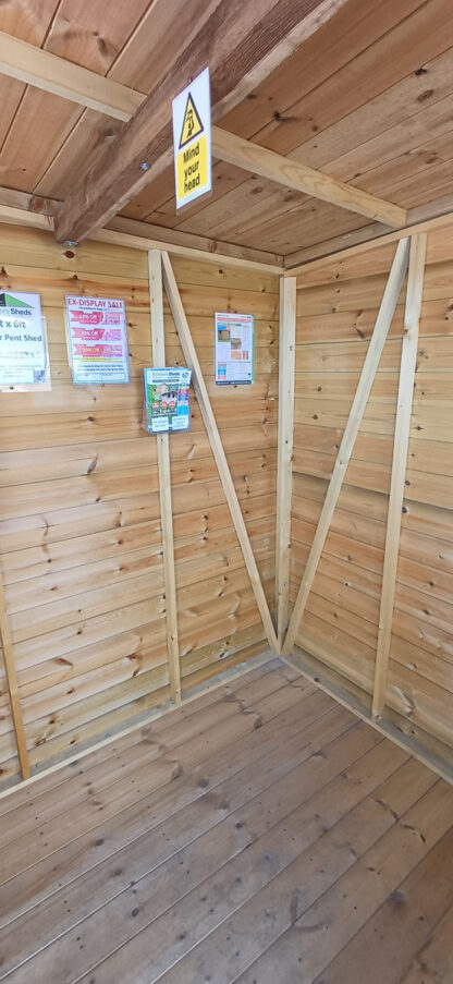 6ft x 6ft Corner Pent Shed (Ex Display) - Image 4