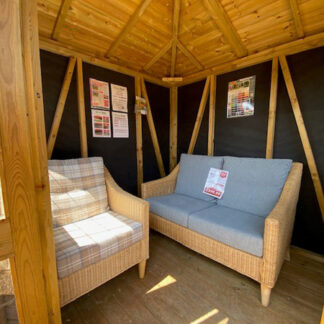 7 x 7 Corner Belvoir Summerhouse Int