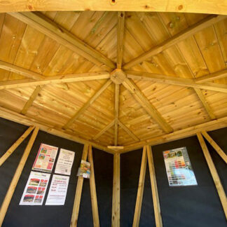 7 x 7 Corner Belvoir Summerhouse Int2