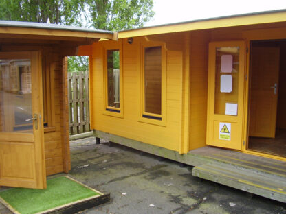 9m x 3.5m Woking Untreated Interlocking Log Cabin (44mm Walls) (Ex Display) - Image 5