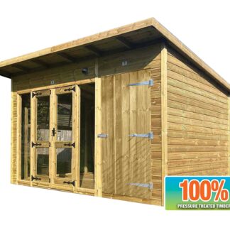 Budget Pent Studio Summerhouse with Storage